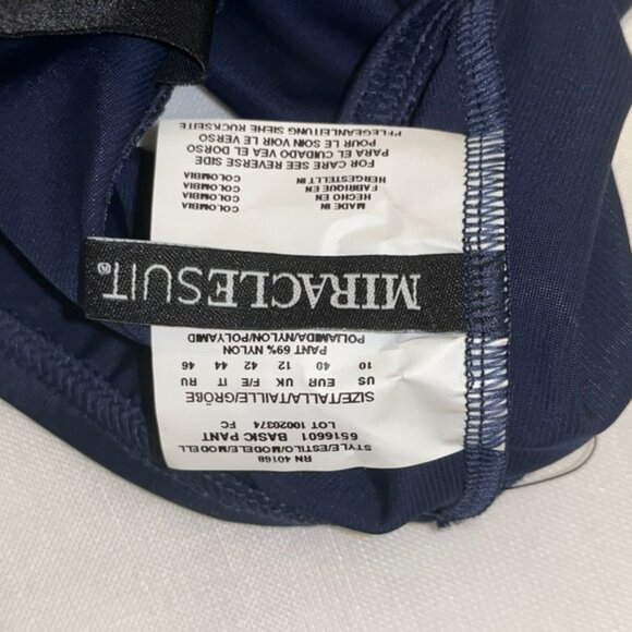 Miraclesuit Basic Pant Swim Bottom in Midnight Blue Size 10 - Picture 8 of 8